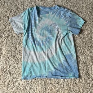 Puppie & Love blue tie dye tee